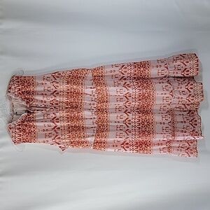 PIN UP FASHION | V Neck Orange Dress